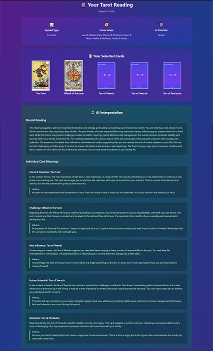Tarot Reading Preview