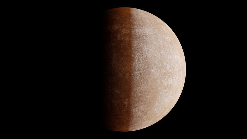 Detailed photo of Mercury's surface with visible craters against black space.