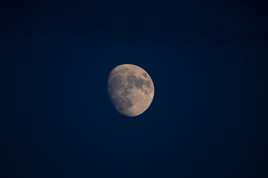 A stunning view of the Earth's moon in a clear night sky over Canonsburg, PA.