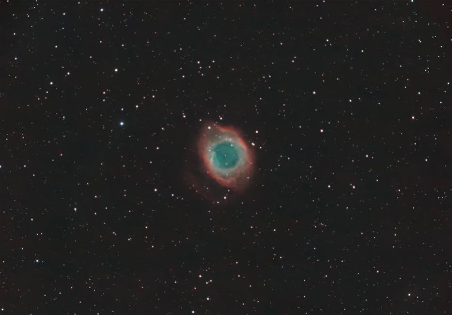 Capture of the mesmerizing Helix Nebula in a star-filled night sky.