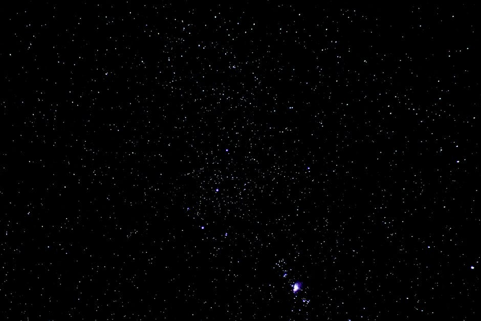 Beautiful starry night sky capturing constellations and celestial bodies.