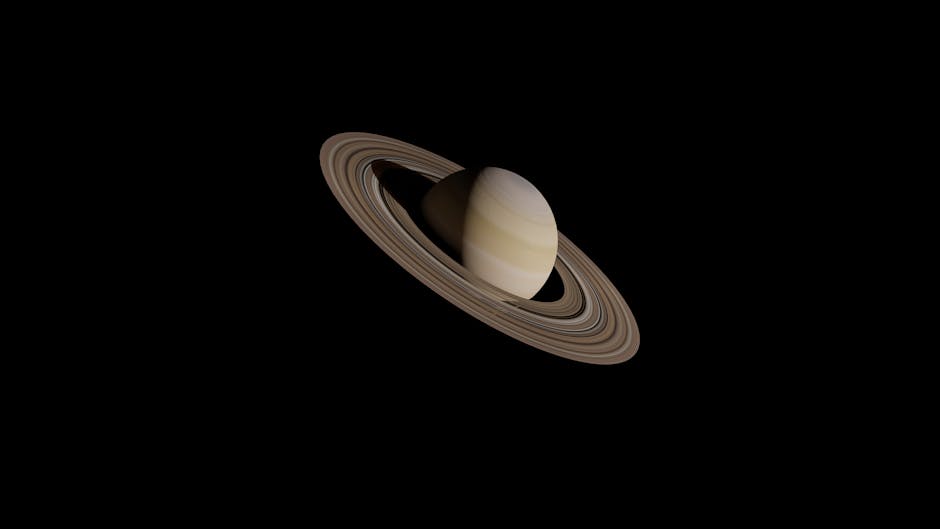 Beautifully detailed image of Saturn showcasing its iconic rings against a black background.