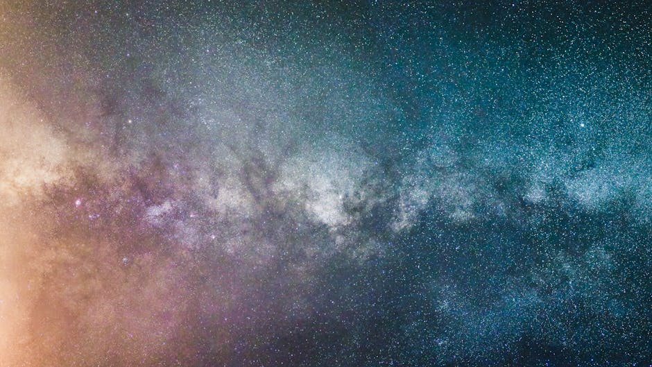 Stunning view of the Milky Way galaxy at night, showcasing countless stars and cosmic colors.