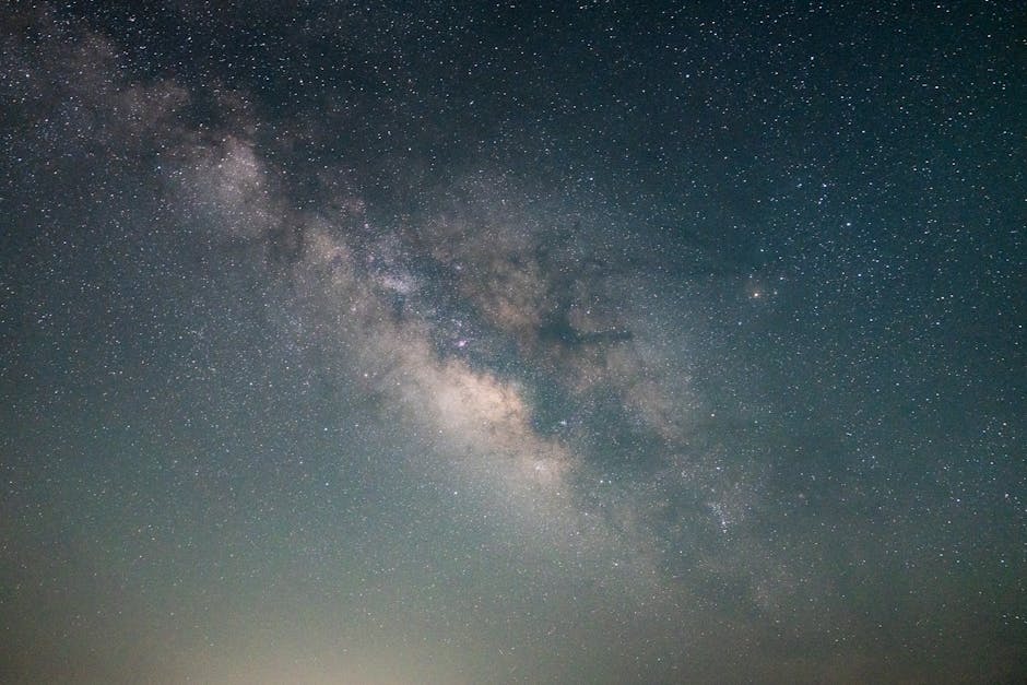 Vivid capture of the Milky Way galaxy under a starry night sky.